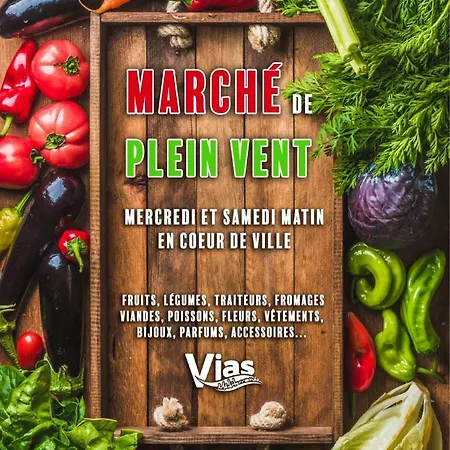 4 Personnes Avec Terrasse, Parking Et Piscine Collective - V0784 Apartmán Vias